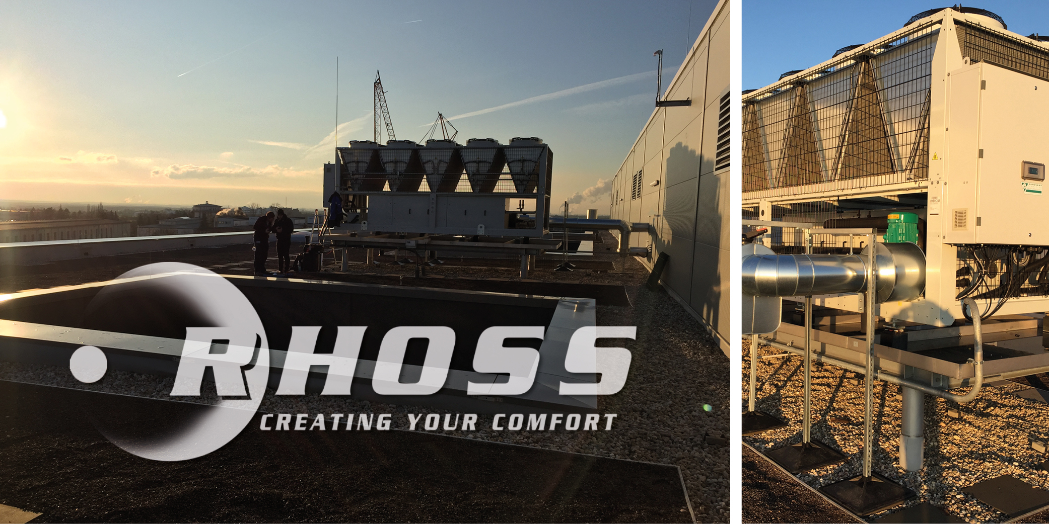 Rhoss machine at sunset