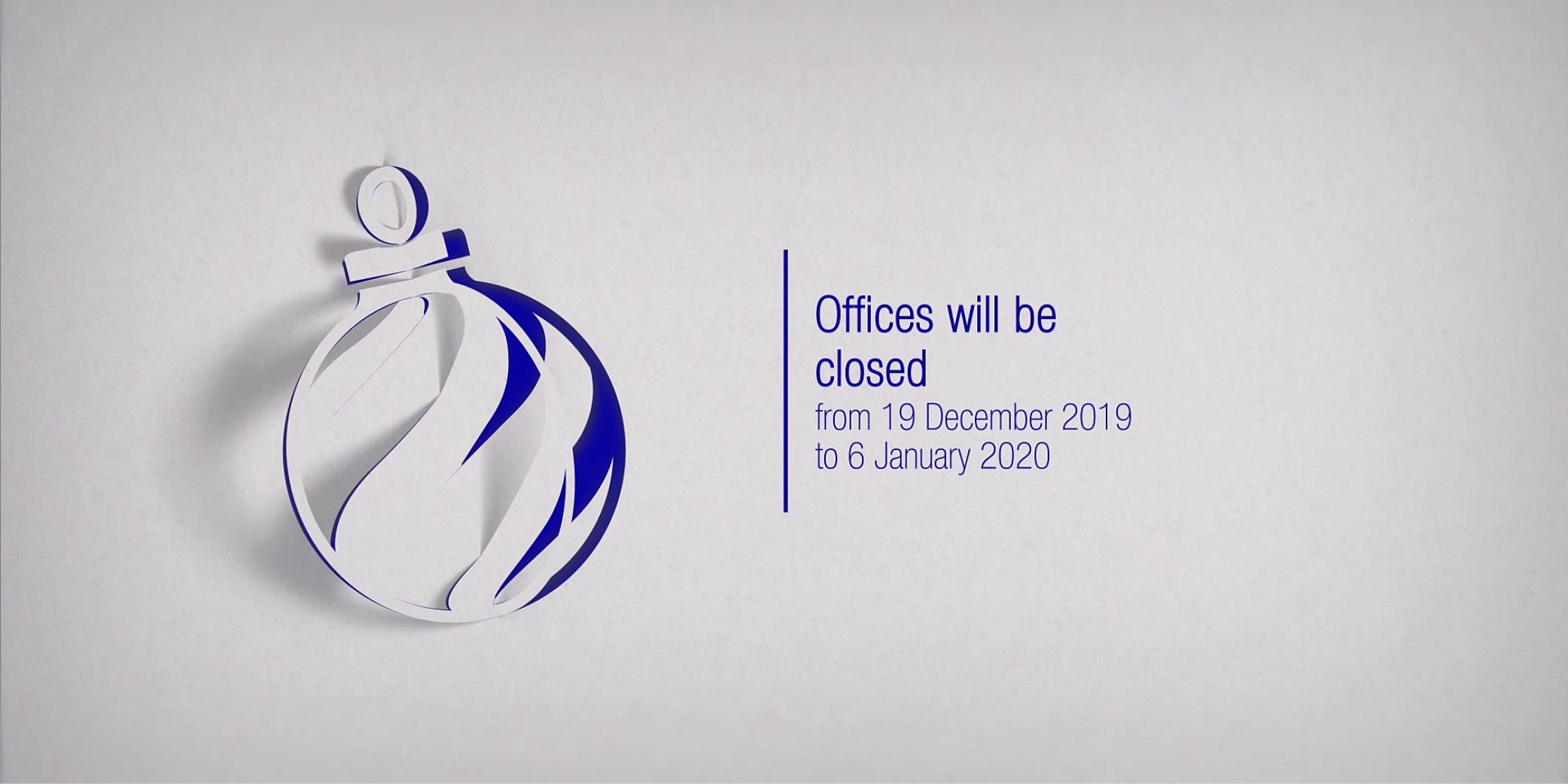 Rhoss Christmas Closure