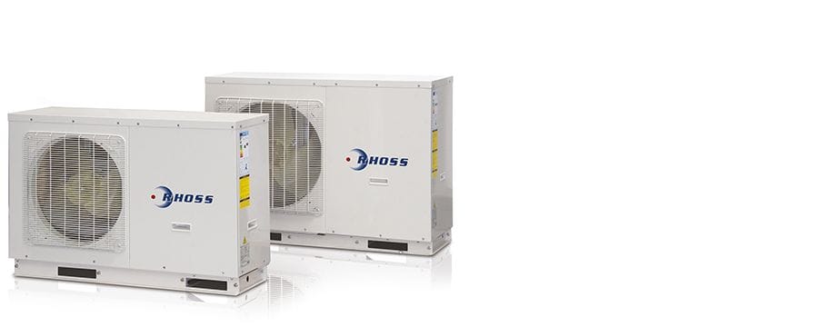 Refrigeratori pompe di calore condensati ad aria ventilatori elicoidali