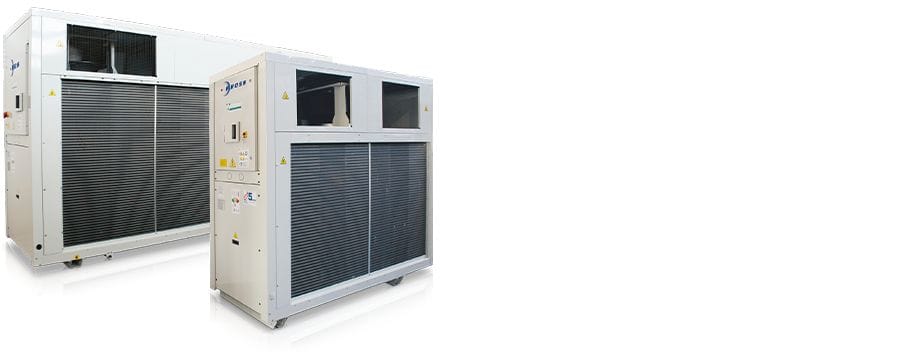 Refrigeratori pompe di calore condensati ad aria ventilatori centrifughi